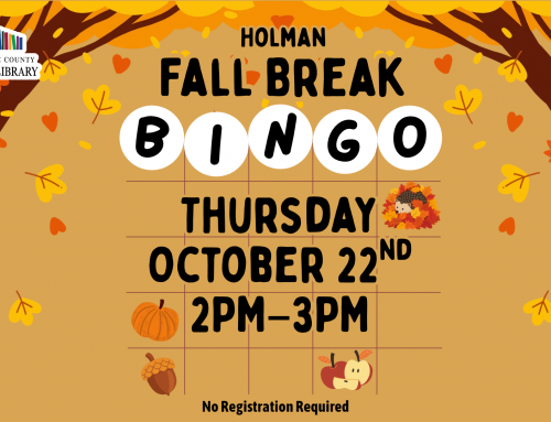 Fall Break Bingo